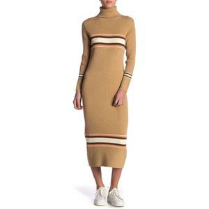 NWT FREE PEOPLE Sport Stripe Midi Dress #AE16